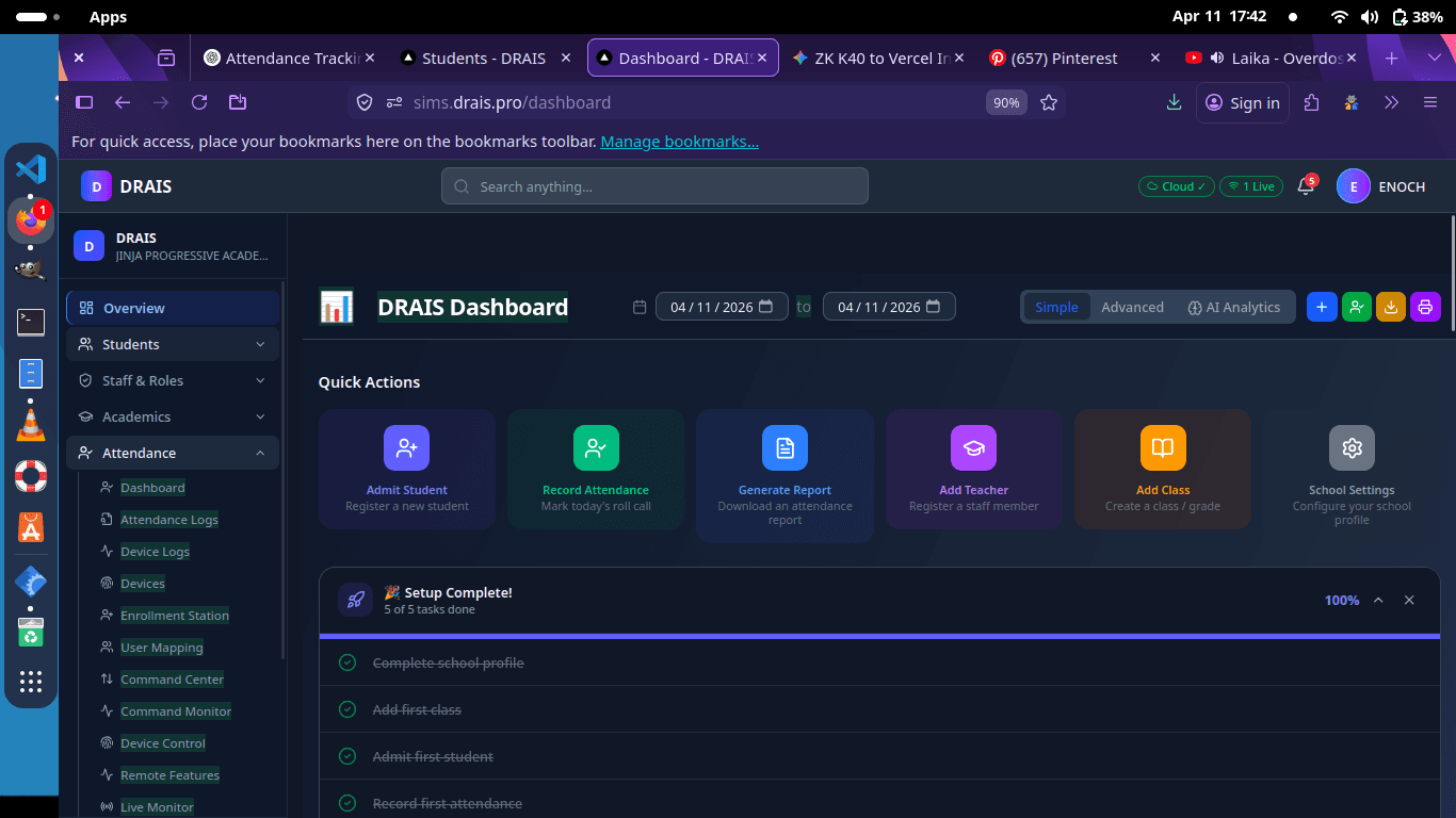 Main Dashboard