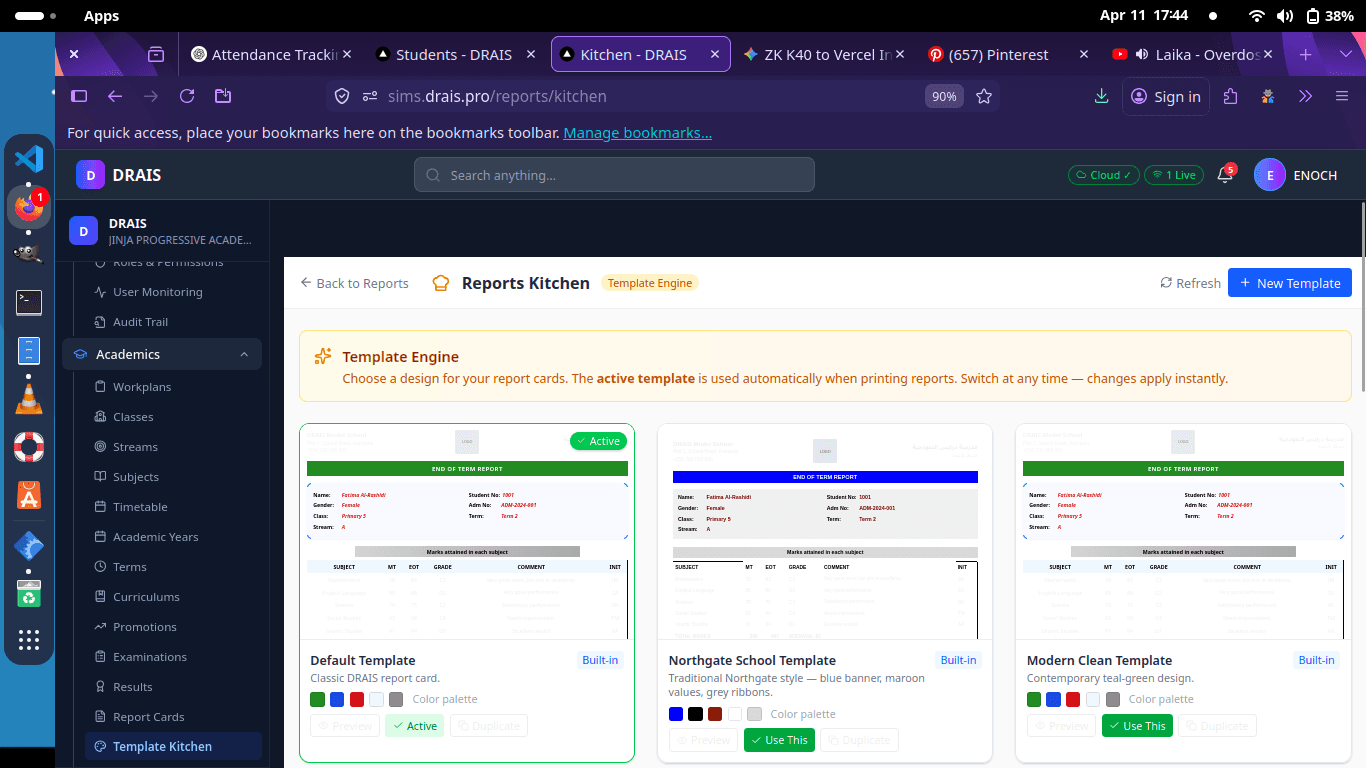 Reports & Templates